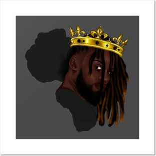 Africa Map, Proud African Man, Black Pride Posters and Art